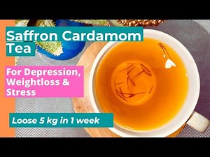 How to make Saffron Tea | Anti Depression Saffron & cardamom Tea | Fit Food Mantra
