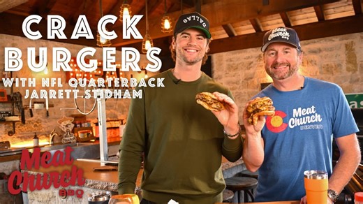Cook crack burgers as taught by an NFL QB