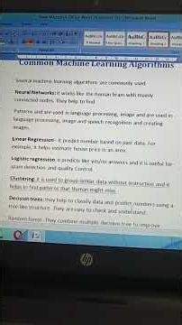 Machin learning Algorithm