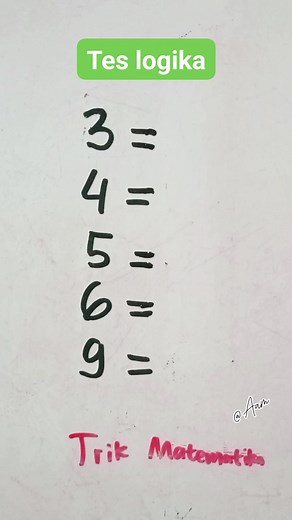 Tes logika ‼️✅💚 Tes logika #matematika #trikcepat #matematikadasar #trikmudah #trikmatematika #fypviral #trending #terbaru #populer #math #tutor #edukasi #reelsmatematika #reelsfyp #fyp #jangkauanluas #tesiq #caramudahbelajarmatematika #teslogika | Ariana Lee