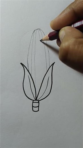 Easy Corn Drawing for Beginners and Kids 🌽✨ Step by Step tutorial 💛