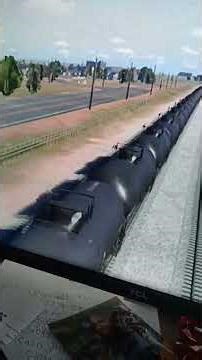 csx fright train is 74 train cars