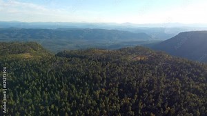 Passing Over the Edge of the Mogollon Rim in Arizona