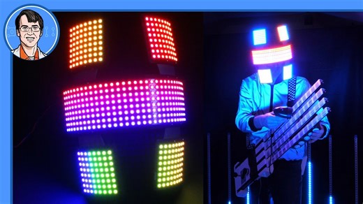 Building a 512 LED DJ Helmet