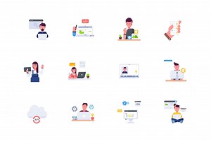 Animated Software Development Icons