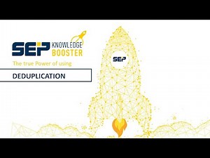 Why and how to use Deduplication with SEP sesam (Lang_EN)