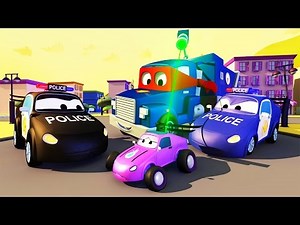 CARL the SUPER TRUCK is the POLICE TRUCKS in CAR CITY | TRUCKS CARTOON for KIDS