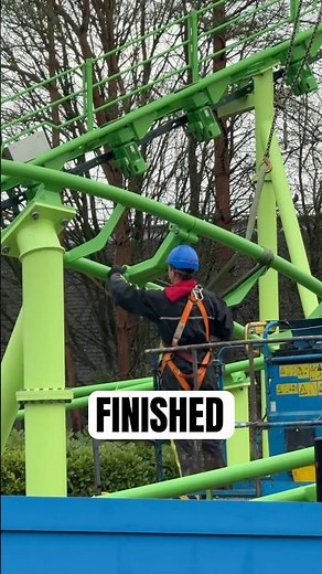 New Alton Towers coaster FINISHED! #altontowers #youtubeshorts