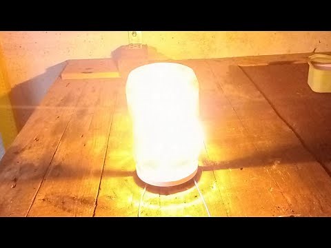 1kW Light Bulb From Pencile Graphite and Mason Jar !