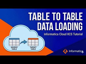 How to Create a Mapping for Table to Table Data Loading || IICS/IDMC Tutorials
