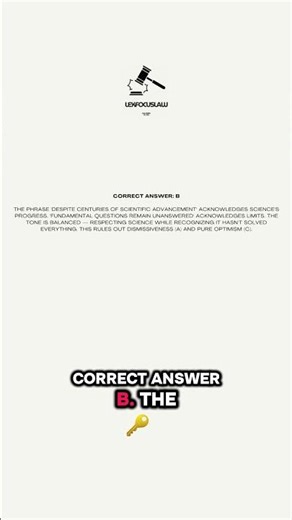 Daily LSAT Question 21 - Analytical Reasoning 🧠⚖️