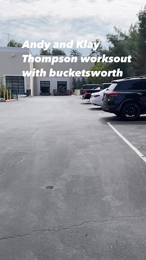 431K views · 10K reactions | Klay Thompson and Andy Gemao shooting practice with bucketsworth | A Skillz Basketball | Facebook