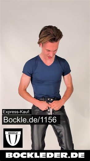PaddY bekommt die Jeans Lederhose Lederjeans nicht zu #bockleder #bockle #lederhosen #lederjeans