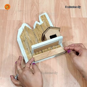 29K views · 429 reactions | "DIY Tree Trunk Key Holder | Made with Cardboard and Mouldit Clay!" | 3 minutes diy | Facebook
