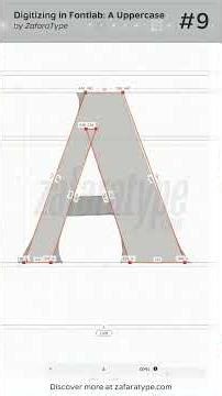 From Sketching to Digitizing: Designing the 'A' for Feldora Font #Shorts #Font #FontLab #Typography