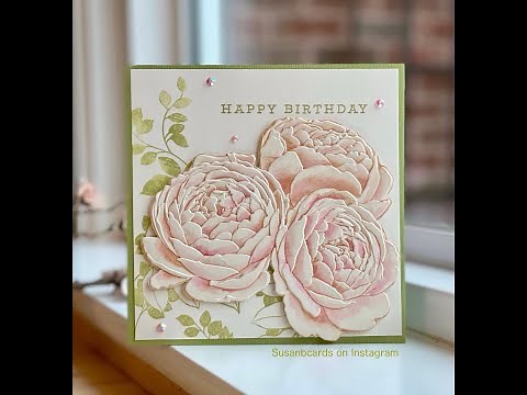 Make a Gorgeous Card with Altenew’s Ambridge Rose Embossing Folder