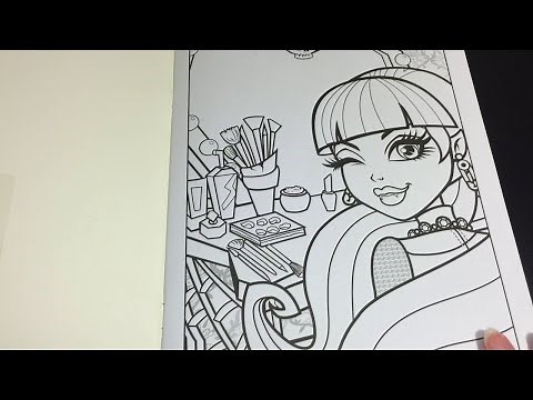 Coloring Time Ep. #3: Monster High Draculaura Speed Coloring Page Crayola