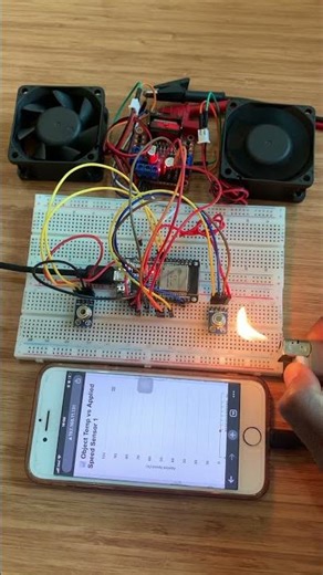 DIY Fan Speed controller circuit using ESP32 and MYSQL and MLX Sensor #electronics #technology