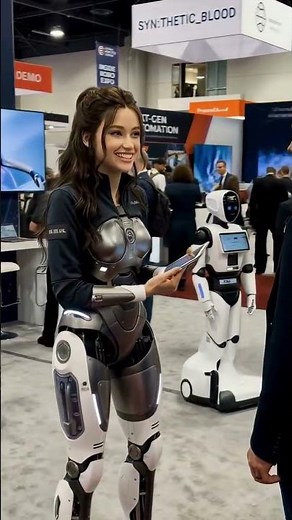 CHINA 2050 ~ Ahead of the World 🌎 Human Robots Attract People at Expo in Shanghai China
