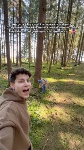 Ich suche Ostergeschenke mit meinen Neffen/Nichten im Wald!💗🥹 itsofficialmarco