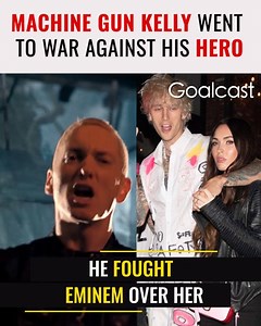 23M views · 10K reactions | The world knows Machine Gun Kelly for his feud with Eminem and romance with Megan Fox, but what is really hiding underneath his tough exterior? And who taught him the most powerful lesson of all? #MachineGunKelly #Eminem #MeganFox #Goalcast #LifeStories #Inspiration #Motivaton | Goalcast | Facebook