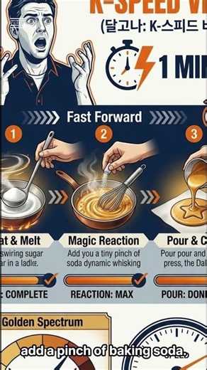 Perfect Dalgona Every Time: No Professional Tools Required!DalgonaSecret #SquidGame#KoreanFood