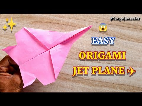 How to Make an Easy Origami Jet Plane ✈️ (Step-by-Step Guide)