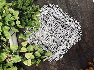 Crochet Doily «snowdrop» 100% Egyptian Cotton - Etsy