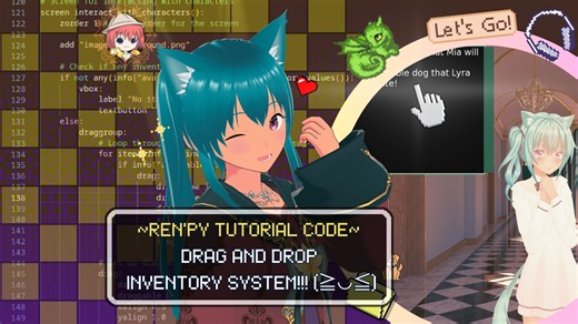 Ren'Py Tutorial - Drag and Drop Inventory by Discover with Mia