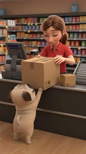 Pug Puppy Builds a Pirate Ship and Goes on an Adventure 🏴‍☠️🐶 #doganimation #shorts