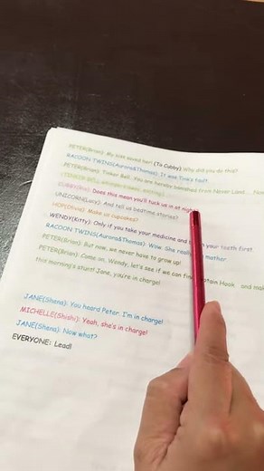 Peter Pan play script for Rio