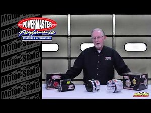 Powermaster Performance Brushed & Wrinkle Finish Starters and Alternators