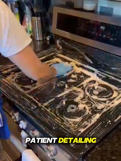Where grease stops and shine comes back. We specialize in stovetop cleaning—cutting through built-up grease with heat-safe, surface-appropriate products that restore the look and feel of new. Burners, grates, knobs, and glass detailed patiently, not rushed, so cooking feels good again before the first flame. Save this and DM “STOVE” to leave your stovetop in professional hands.