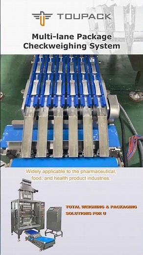 High-Performance Multi-Lane Checkweigher for Granule, Powder, and Liquid Sachet Packaging