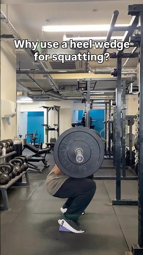 Why use a heel wedge for squatting?