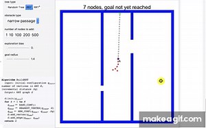 RRT, RRT* & Random Trees on Make a GIF