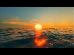PERFECT SUNSET Ocean Waves, Sunset Time | Vj Loop