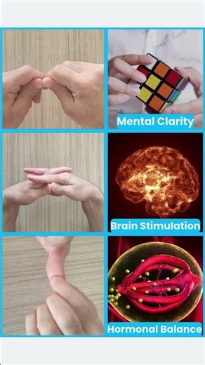 3 Simple Hand Reflexology Moves for Mental Clarity, Brain Stimulation & Hormonal Balance 🌿 #shorts