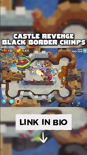 BTD6 CASTLE REVENGE CHIMPS EASY GUIDE FT. ELITE DEFENDER