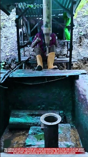 Innovative Traditional Oil Well Extraction System: Simple Mechanical Pump
