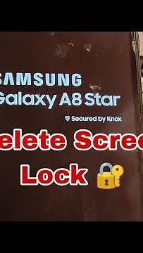 Forgot Screen Lock? How to Factory Reset Samsung A8 Star (SM-G885F). Unlock pin, pattern, password.