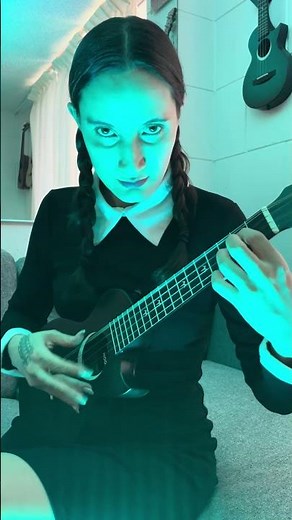 Addams Family Theme Song in Minor Key on Ukulele. #addamsfamily #wednesday #ukulele #ukulelecover