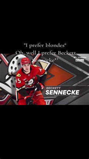 I prefer Beckett Sennecke #ipreferblondes #beckettsenneckeedit #beckettsennecke #foryoupagе #hockey