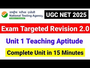 💥Class 1 Revision Series 2.0| Exam Targeted Study |UGC NET Paper 1 Teaching Aptitude |UGC NET MENTOR