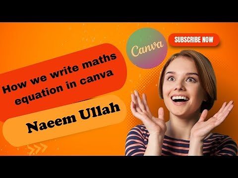 How We Write Math Equations in Canva!"
