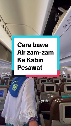 Cara Bawa Air Zam-Zam ke Kabin Pesawat Haji 2024