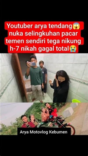 Youtuber arya tendang😱 nuka selingkuhan pacar temen sendiri tega nikung 😭 #feedshorts #shorts