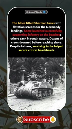 🌊 The Tank That Tried to Swim 🚜 #history