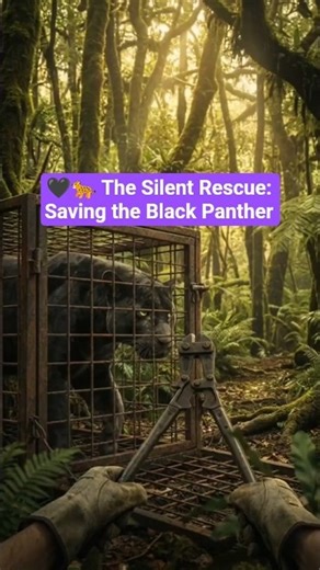 🐈‍⬛ Black panther - rescue 🛟. #shorts