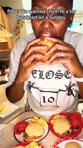 We got chick-fil-a at home okayyy 💕